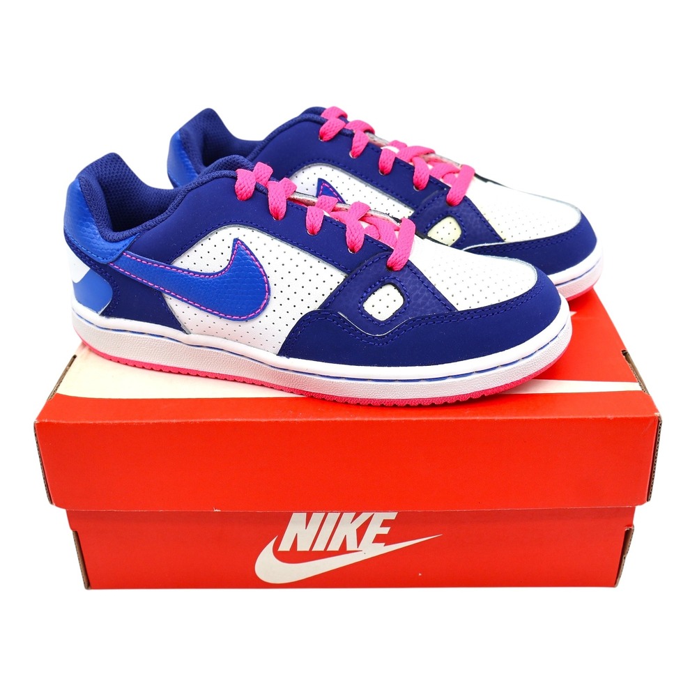 Nike Son of Force PS Size 13C 2014 White Cobalt Pink Low Top Sneakers 616497-103